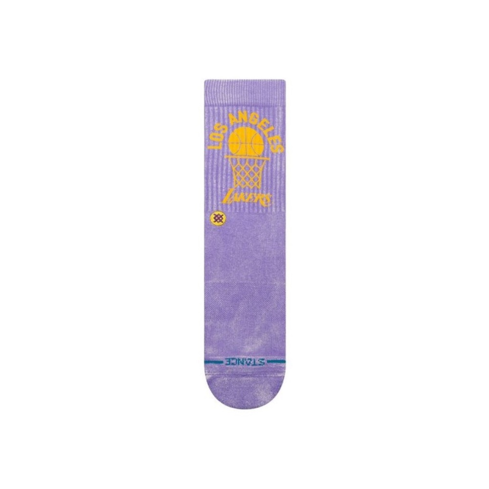 Stance NBA Los Angeles Lakers Vintage Purple Socks NWT - Picture 3 of 11